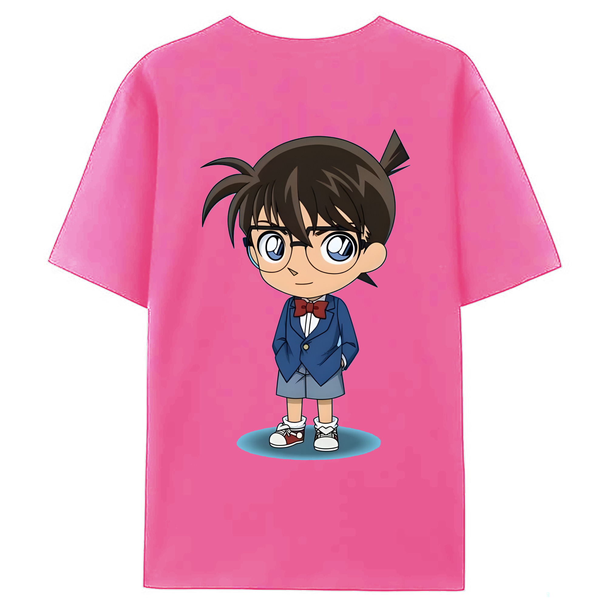 （画像用） 名探偵コナン 江戸川 コナン Detective Conan Conan Edogawa レディース半袖Tシャツ(バックプリント)